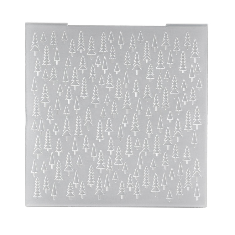 Nellies Wahl • 3D-Prägefolder Hintergrund Weihnachtsbaum 15x15cm