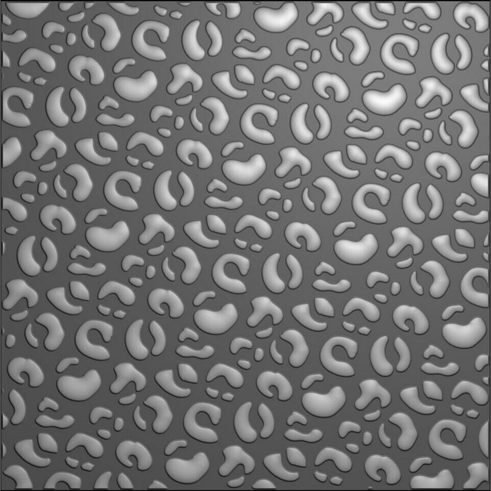 Nellies Wahl • 3D-Prägefolder Hintergrund Leopard 15x15cm