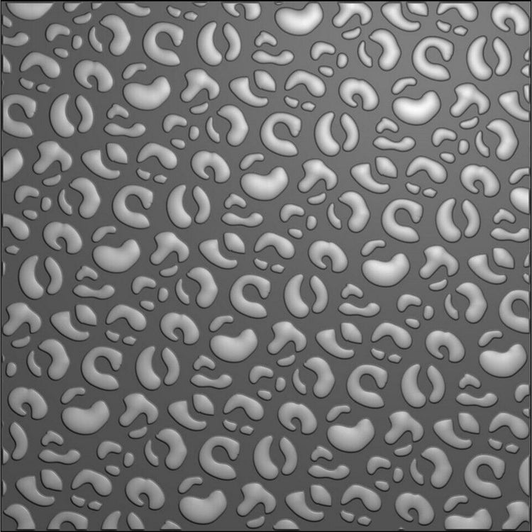 Nellies Wahl • 3D-Prägefolder Hintergrund Leopard 15x15cm