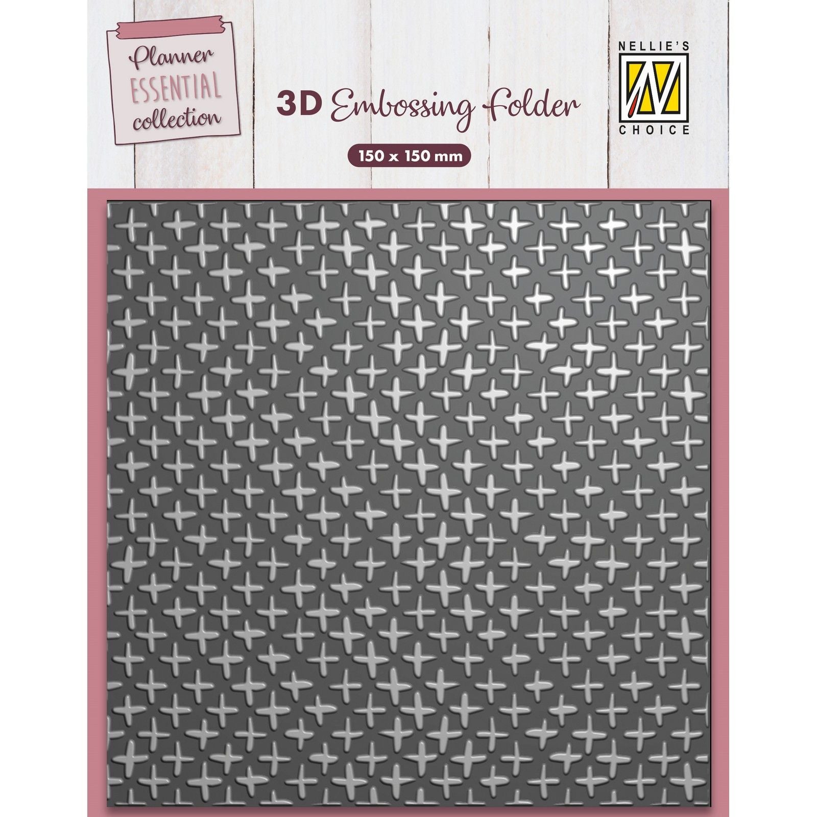 Nellies Wahl • 3D-Prägefolder-Hintergrund plus Zeichen 15x15cm
