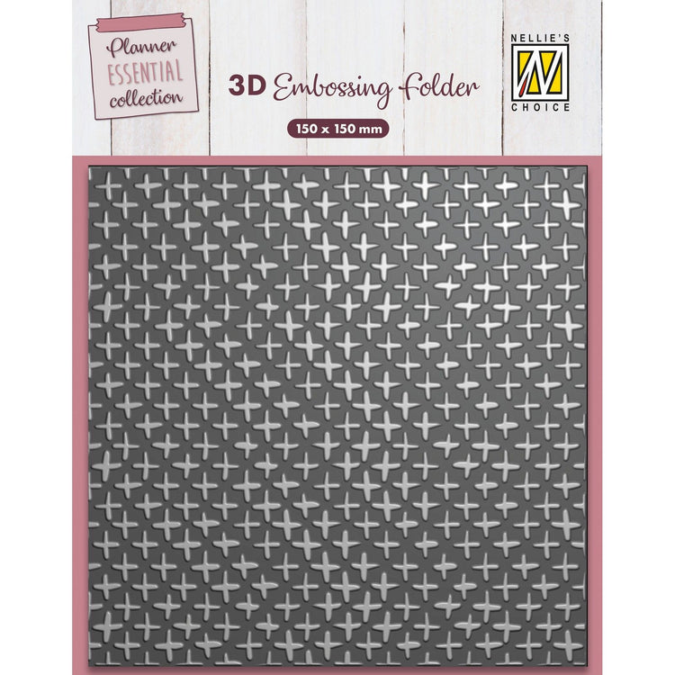 Nellies Wahl • 3D-Prägefolder-Hintergrund plus Zeichen 15x15cm