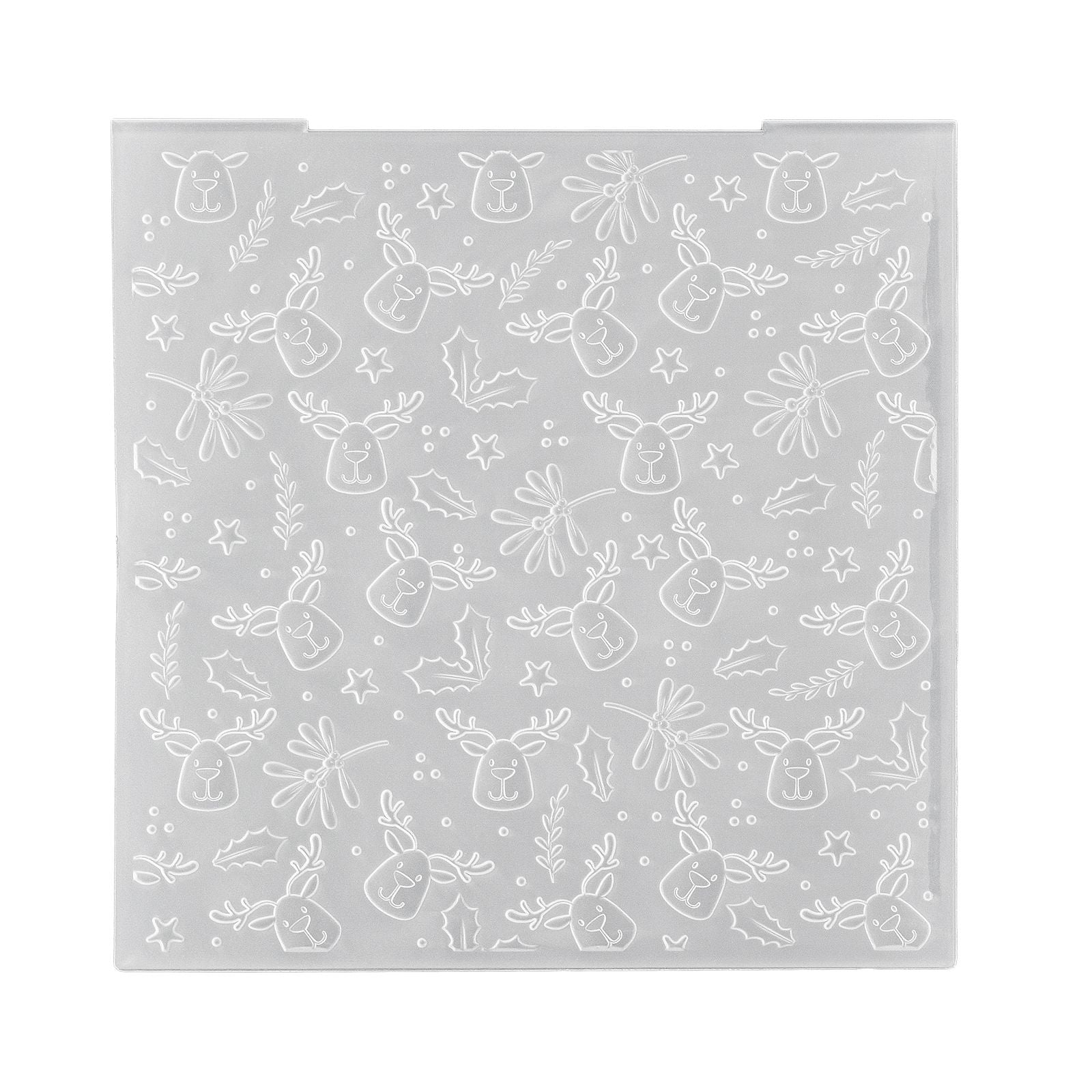 Nellies Wahl • 3D-Prägefolder Hintergrund Elch 15x15cm