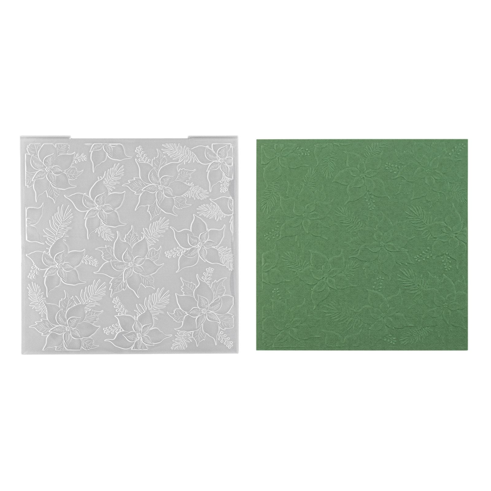 Nellies Wahl • 3D-Prägefolder Hintergrund Weihnachtsstern 15x15cm