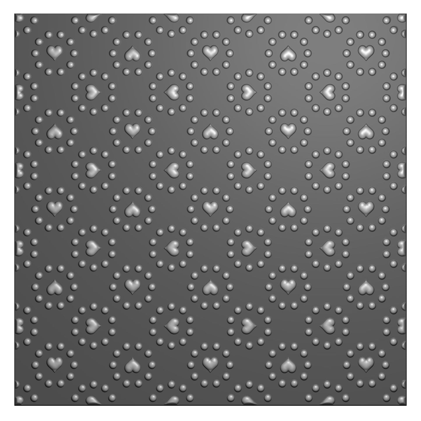 Nellies Wahl • Prägefolder Hintergrund Herz und Punkte 15x15cm