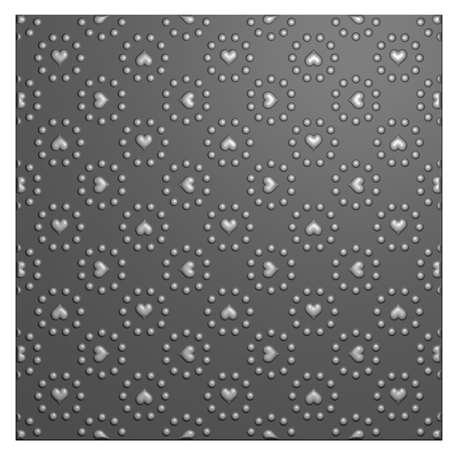 Nellies Wahl • Prägefolder Hintergrund Herz und Punkte 15x15cm