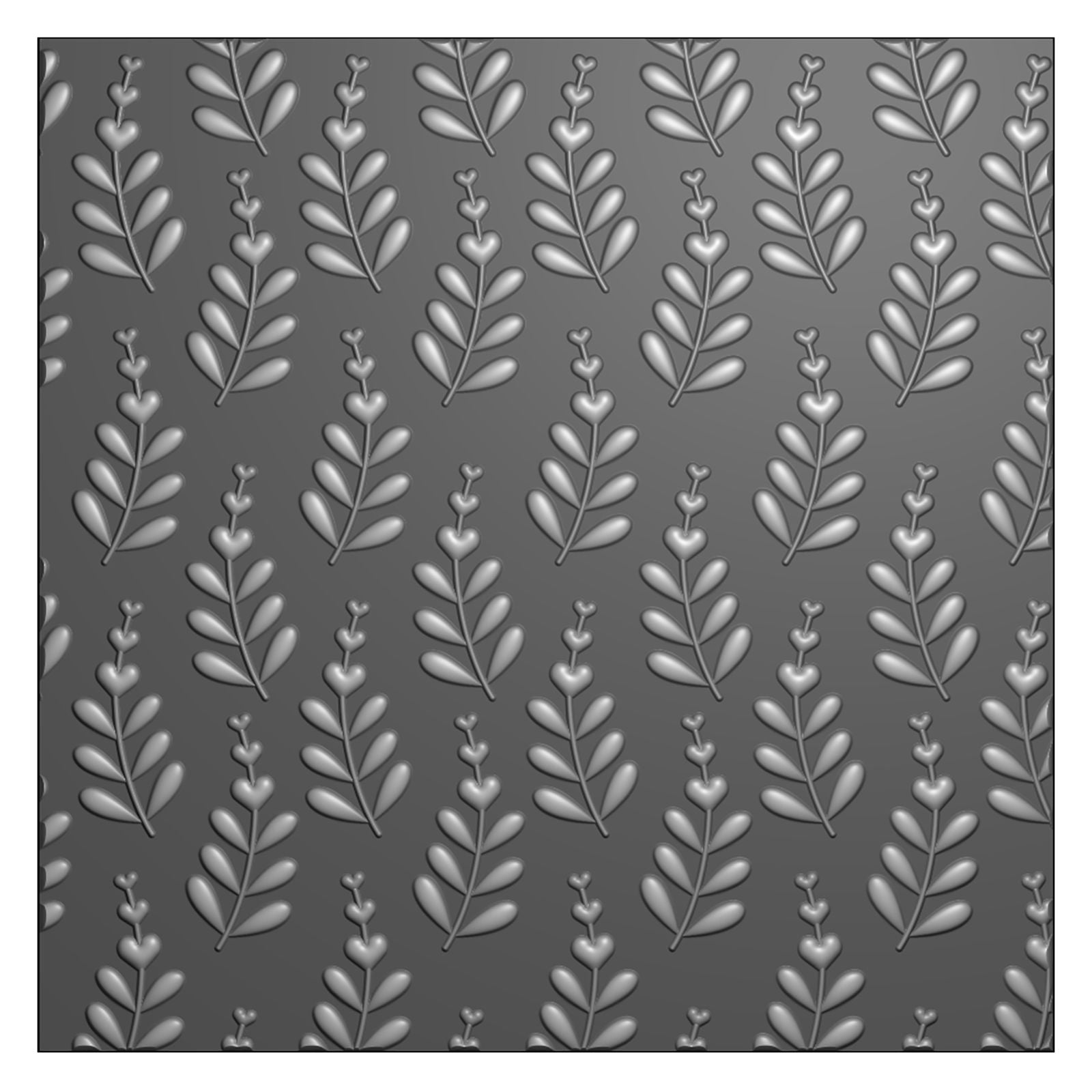 Nellies Wahl • Prägefolder Hintergrund Herz und Blatt 15x15cm