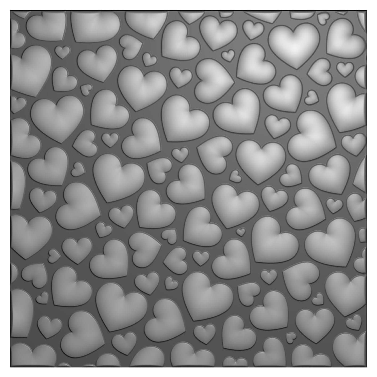 Nellies Wahl • Prägeordner-Hintergrund, Pop-up-Herzen, 15 x 15 cm