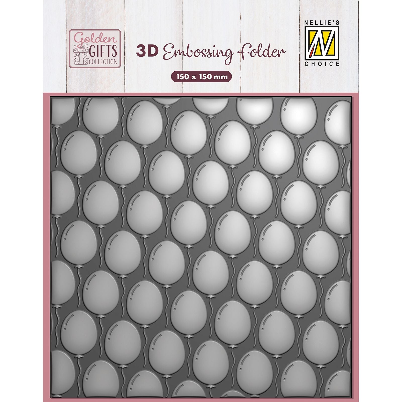 Nellies Wahl • 3D-Prägefolder Hintergrundballons 15x15cm