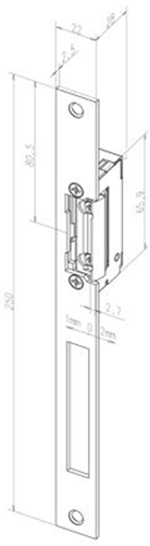 Effeff 11805 elektrischer Einbau-Türöffner Typ 118 | spannungsfrei verriegelt | mit Diode | fafix | 22-42v=~ | (22-26v 100% ed) | Lärm links und Lärm rechts. - 10024986
