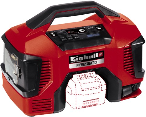 Einhell pressito solo - Akku-Kompressor | 18v | 11 Takte | 21 l min - 4020460 4020460