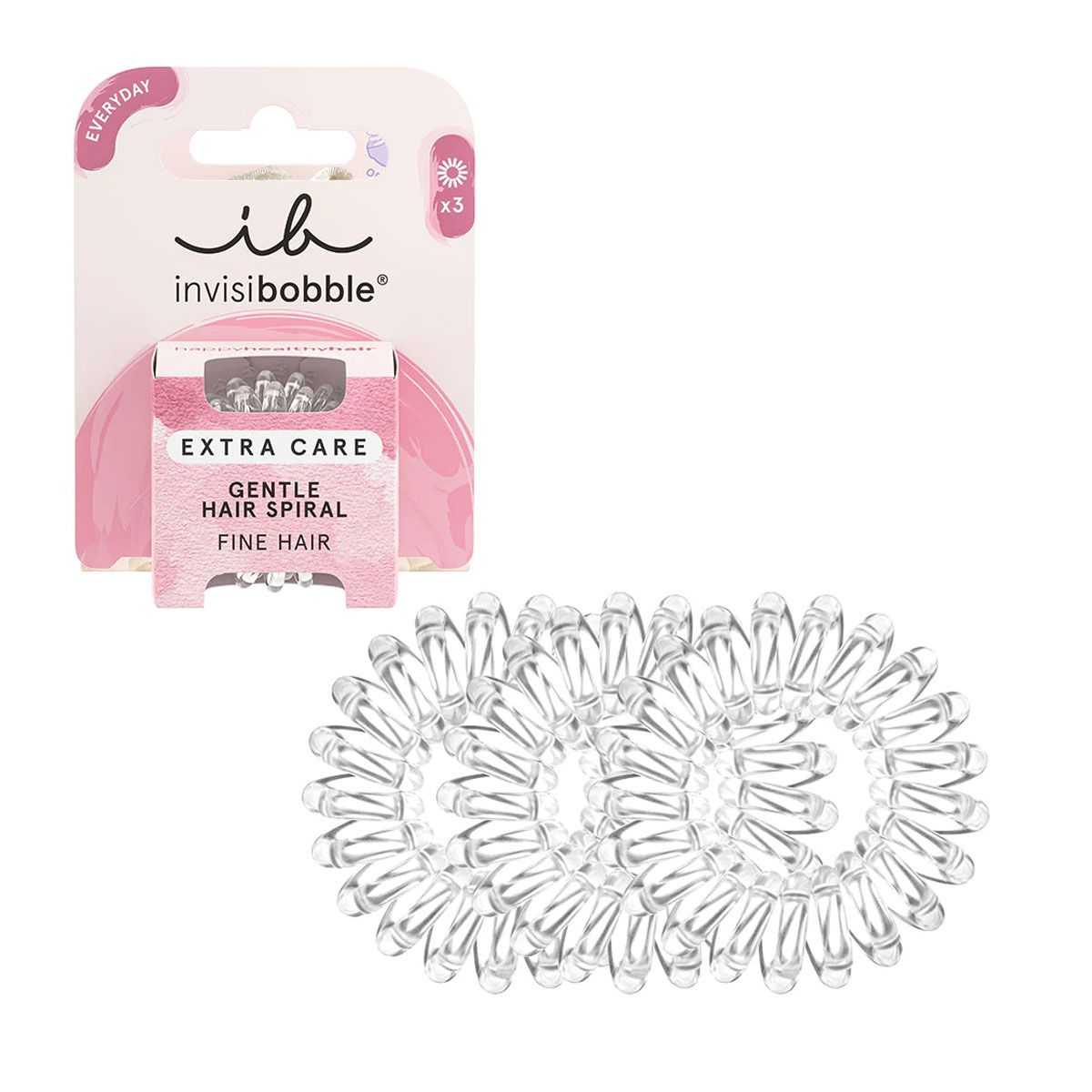 Invisibobble Invisibobble Extra Care sanftkristallklar 3 Teile