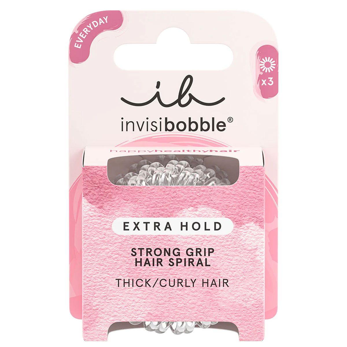 Invisibobble Invisibobble Extra Hold Crystal Clear 3 Teile