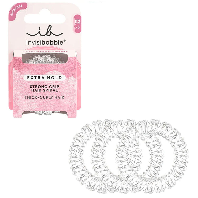 Invisibobble Invisibobble Extra Hold Crystal Clear 3 Teile