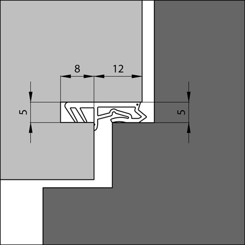Ellen Rahmenprofil Silikon | 1201 scf | 25m - 680104950
