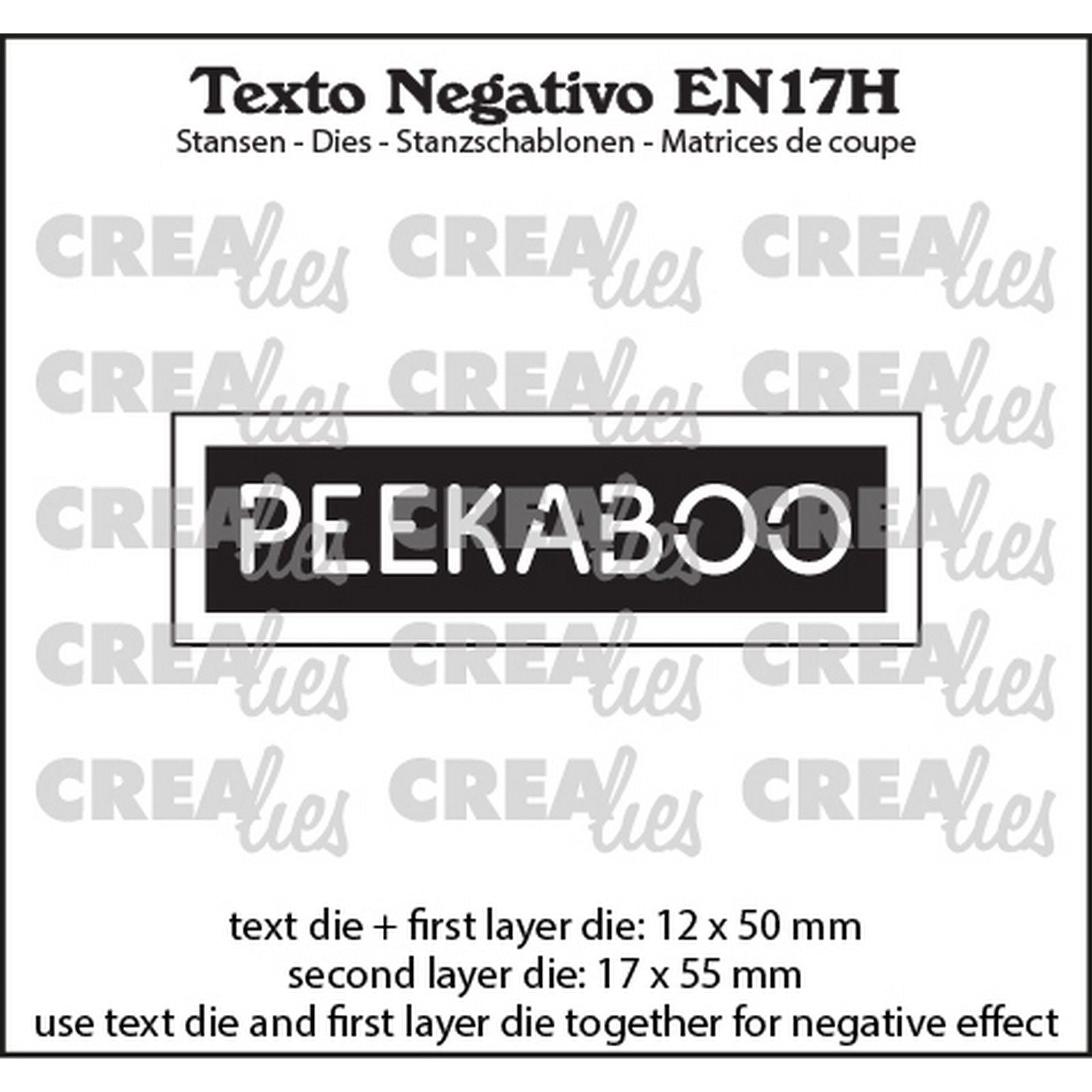Crealies • texto negative peekaboo (horizontal)