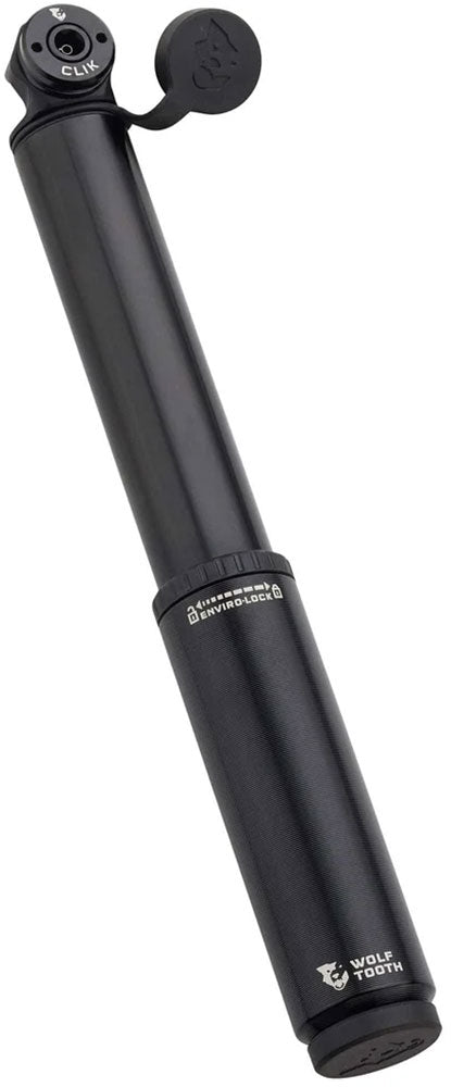 Wolf Tooth-Komponenten umfassen eine 85-cm³-Klickventilpumpe inkl. Rahmenhalterung