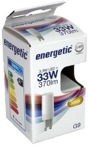 Energetische LED G9 3-33 W 3000 K matt – 2710060
