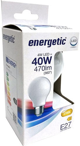 Energetische LED-Glühbirne E27 4-40 W 2700 K Filament matt – 2720710
