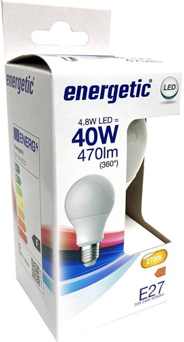 Energetische LED-Leuchte E27 4,8-40 W 2700 K matt – 2710300