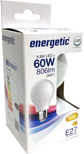 Energetische LED GLS E27 6,8-60W 2700K Filament matt - 2720720