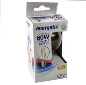 Energetische LED GLS E27 7,2-60W 2700K Filament klar dimmbar - 2720331