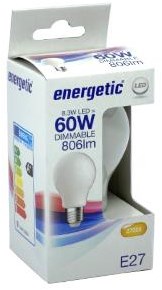 Energetische LED GLS E27 7,2-60W 2700K Filament matt dimmbar - 2720732