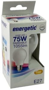 Energetische LED GLS E27 8,5-75W 2700K Filament matt dimmbar - 2720734