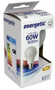 Energetische LED-Leuchte E27 8,6-60 W 2700 K matt – 2710326