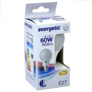 Energetic LED GLS E27 8,8-60W 2700K Mattsensor - 2710370