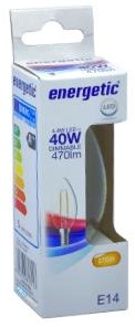 Energetische LED-Kerze E14 4,2-40W 2700K Filament klar dimmbar - 2720130