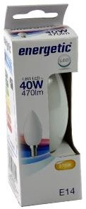 Energetische LED-Kerze E14 4-40W 2700K Filament matt - 2720510