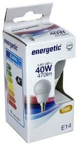 Energetische LED-Kugel E14 4,9-40W 2700K matt - 2710222 - afbeelding 2