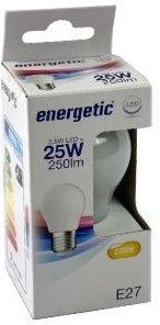 Energetische LED-Kugel E27 2,1-25W 2700K Filament matt - 2720650