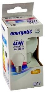 Energetische LED-Glühbirne E27 4,2-40W 2700K Filament matt dimmbar - 2720658
