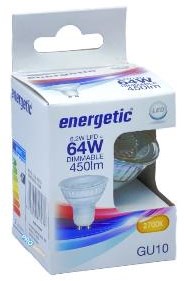 Energetischer LED-Spot gu10 6,2-64 W 2700 K dimmbar – 2730122