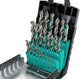 Ent duradrill 25 Stk. Holzbohrer-Set 1–13 mm, volle und halbe Größe – 7909225