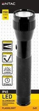 Entac LED-Taschenlampe 1w Aluminium schwarz 2xd
