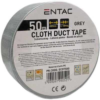 Entac Reparaturband 50 mm Rolle 50 m grau – 4139554