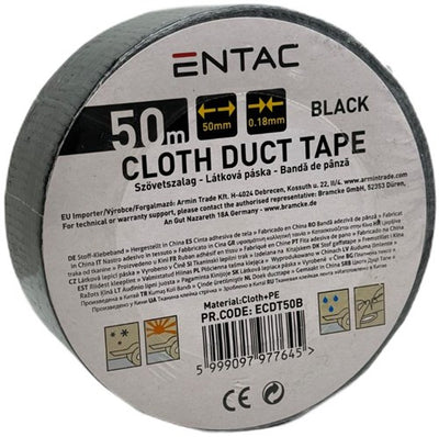 Entac Reparaturband 50 mm Rolle 50 m schwarz – 4139544