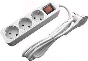Entac tcd ra 3v 1,5 m abgewinkeltes Kabel mit Flachstecker + Schalter weiß – 6872626