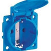 Enzo ABL Einbausteckdose IP54 blau mit Abdeckung 4681098