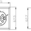 Enzo abl perilex oberflächenmontierte steckdose | 16 a - 4052960