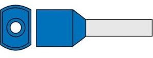 Enzo Aderendhülse isoliert Twin 2,5x10 blau 4422050