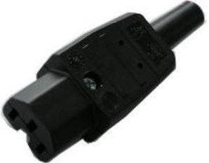 Enzo Gerätestecker schwarz 120 Grad 10a mk - 6173500