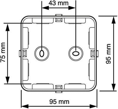 Enzo Attema Kabelbox Attema AK1 + 3 Kabelverschraubungen M20 IP65 4034020