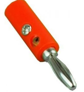 Enzo Bananenstecker mit Blattfeder rot 7090997