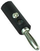 Enzo Bananenstecker mit Blattfeder schwarz 7090998
