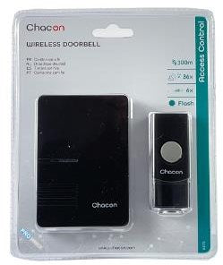 Enzo Chacon Funk-Türklingel 80 m schwarz – 8415060