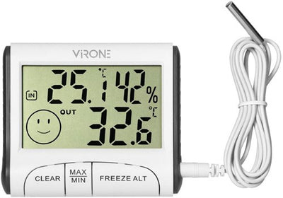 Enzo Chacon Wetterstation mit kabellosem Außensensor + Barometer Farbe 8150190