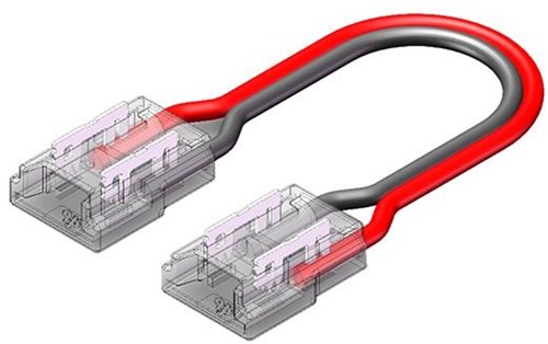 Enzo Cob Strip-Stecker | mit 15cm Draht | 2-polig 8 mm – 4379982